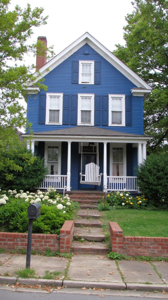 indigo colonial architectural beauty