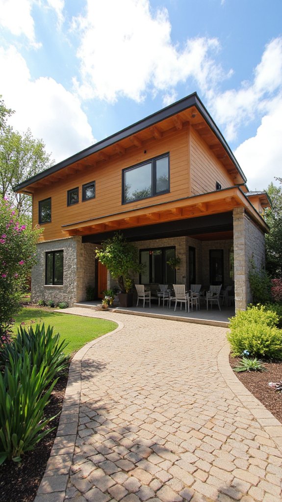 integrated carport enhances functionality