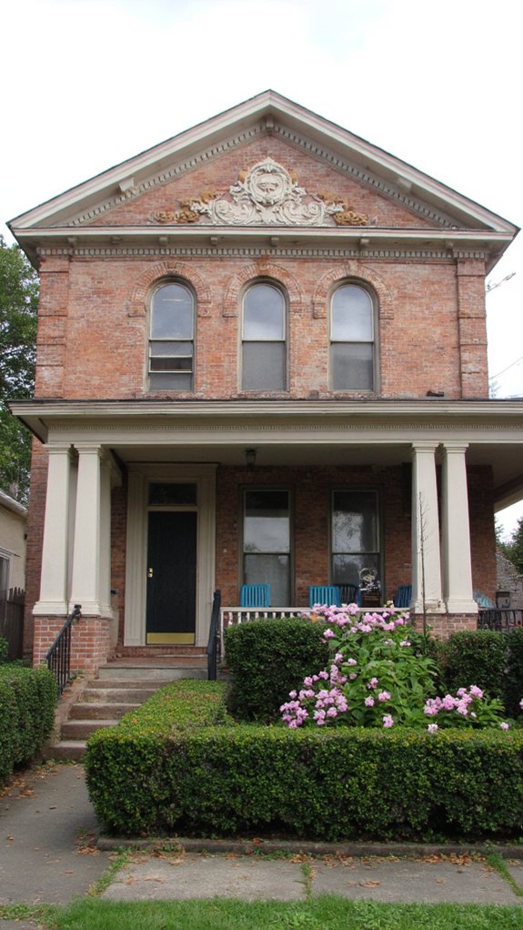 intricate architectural entrance feature