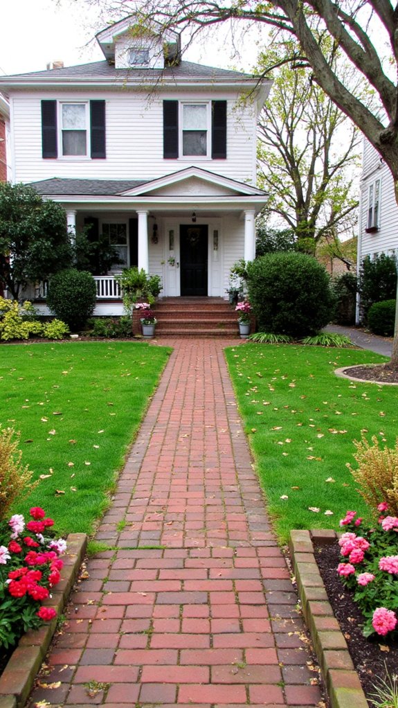 inviting brick walkways charm