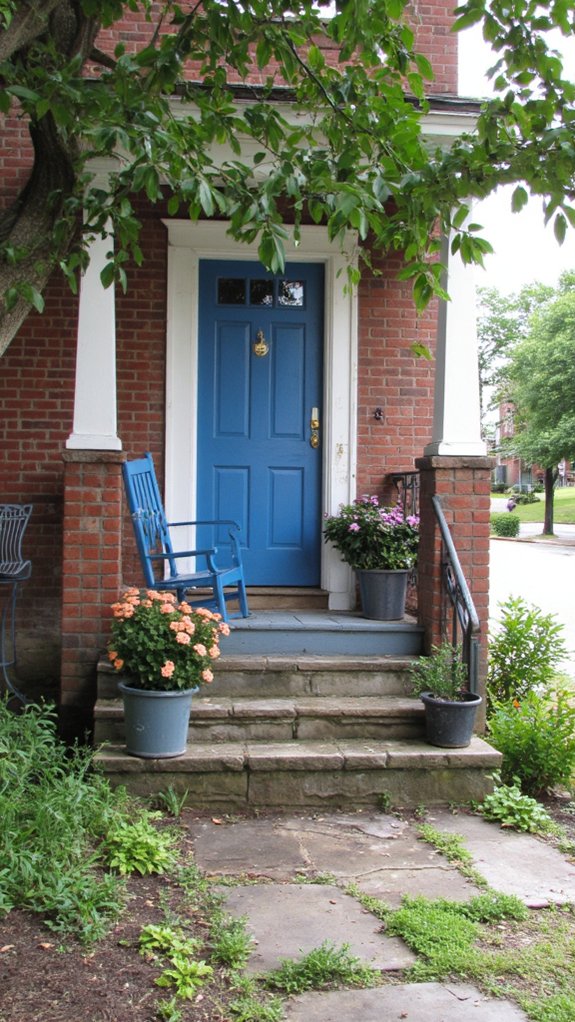 inviting colonial entryway design