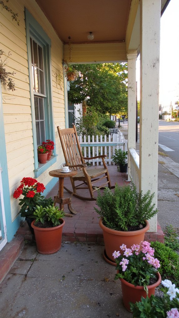 inviting cozy porch atmosphere
