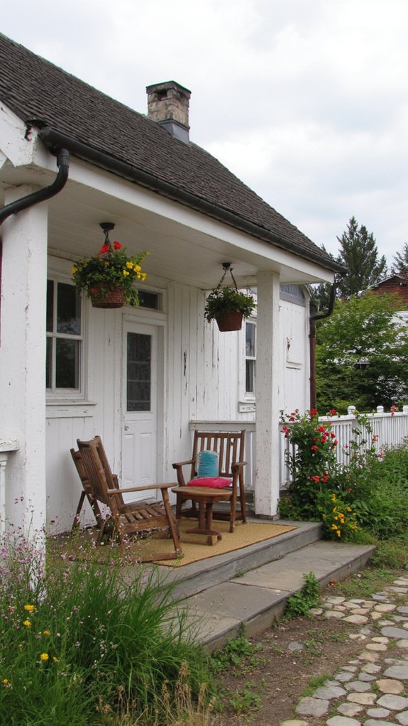 inviting nordic cottage porch