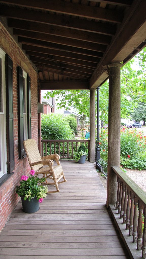 inviting outdoor relaxation space