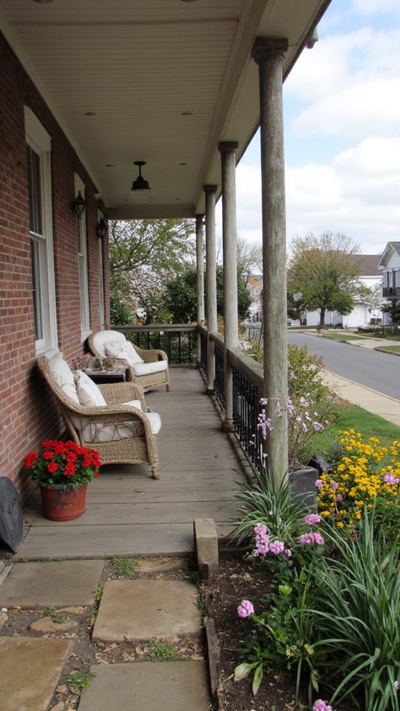 inviting outdoor relaxation space