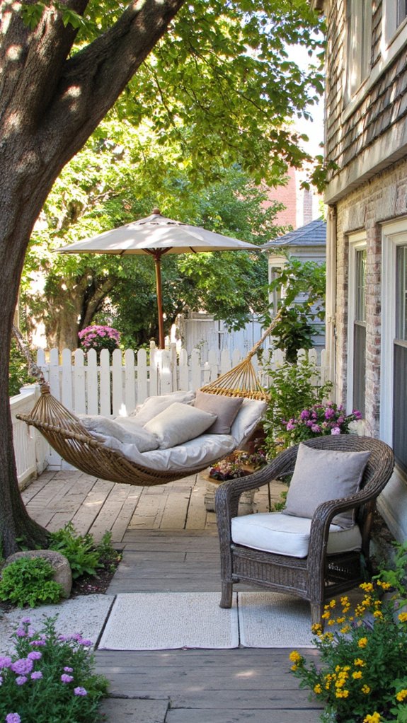 inviting outdoor relaxation spaces