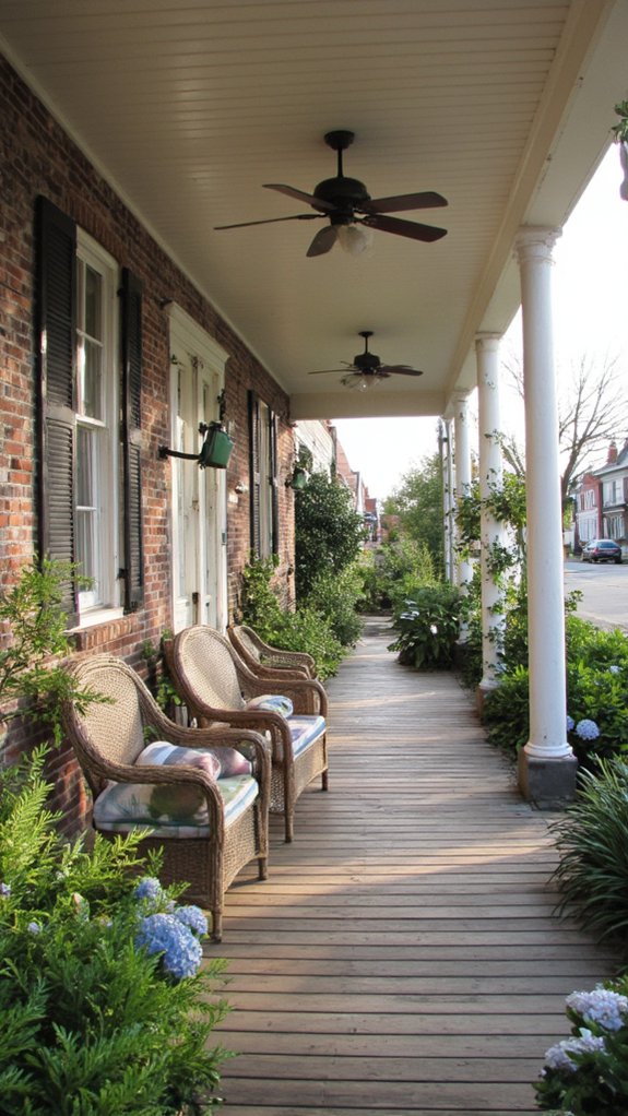 inviting southern porch ambiance