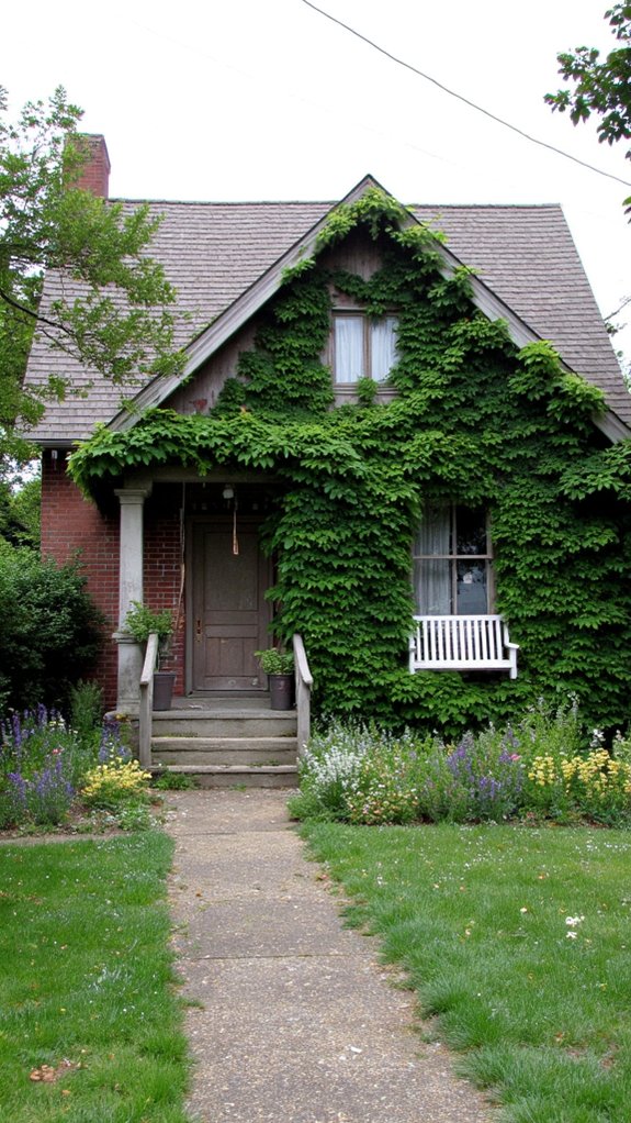ivy covered contemporary retreat