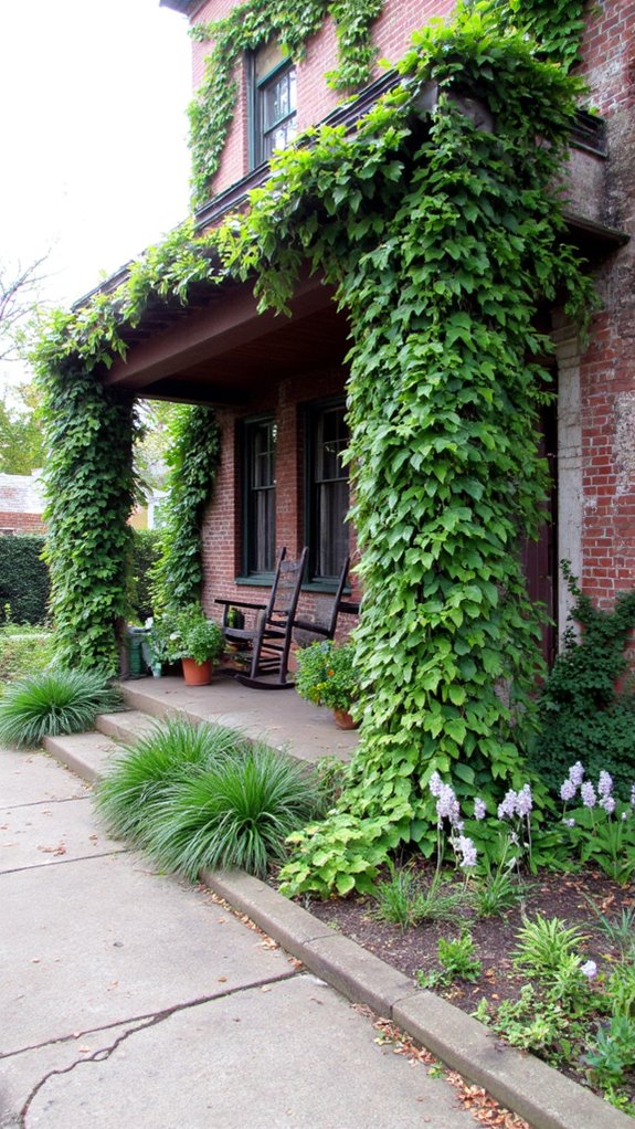 ivy covered red brick charm
