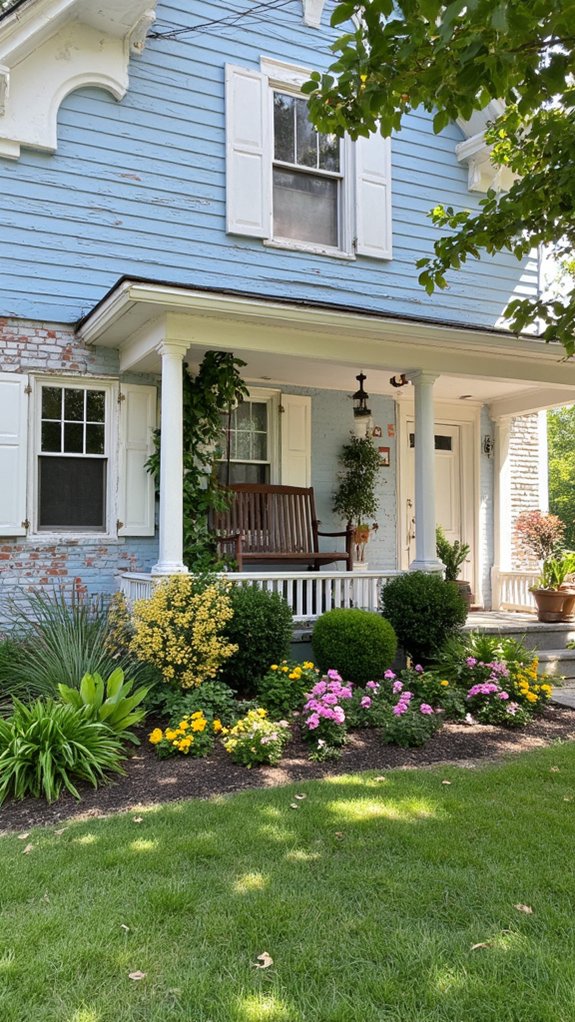 light blue exterior accents