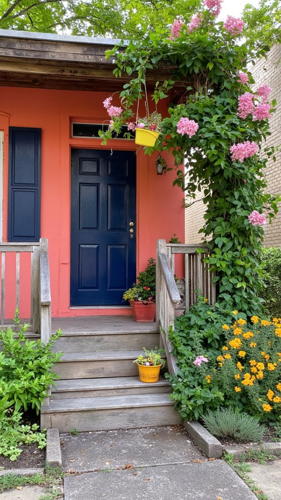lively coral home exterior