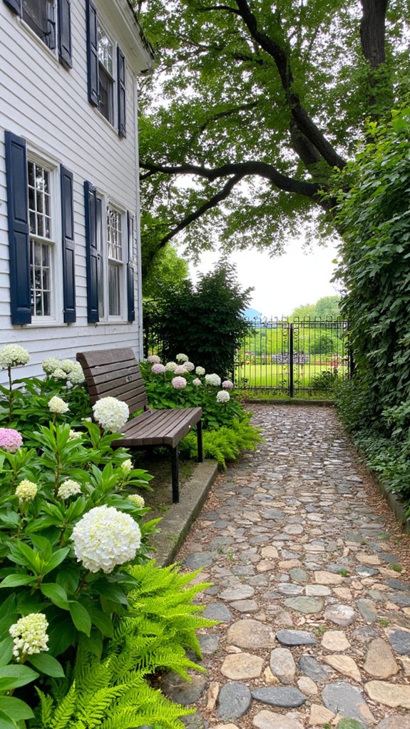 lush colonial garden design