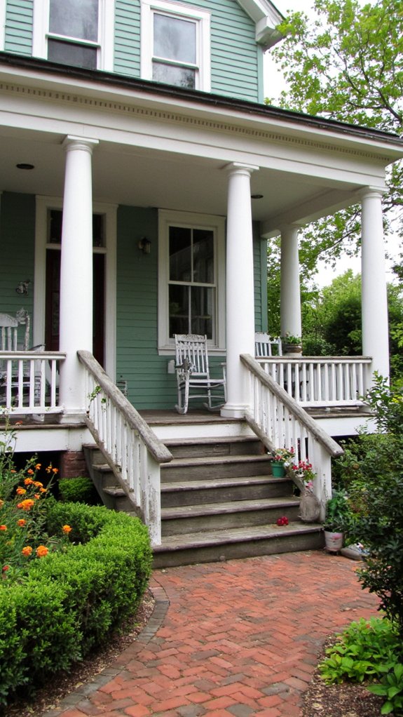 lush colonial with veranda