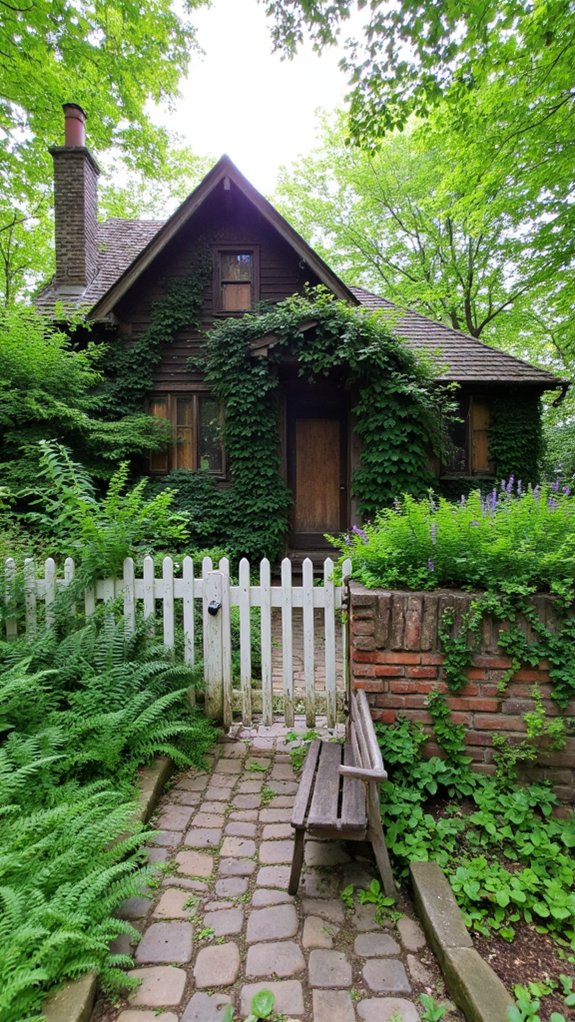 lush greenery and flowers