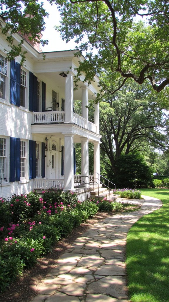 lush greenery vibrant flower beds