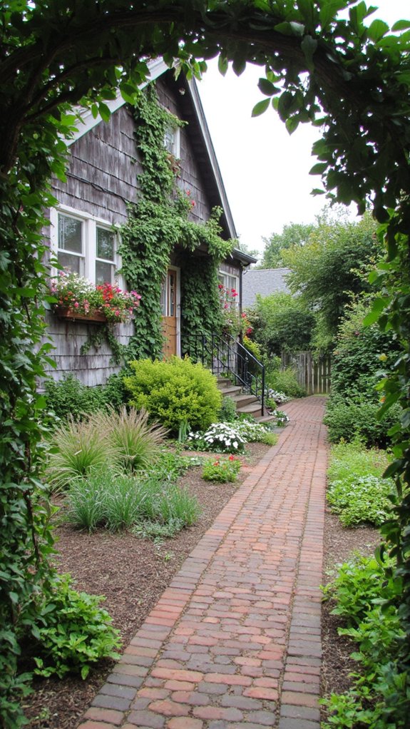 lush landscaping enhances charm