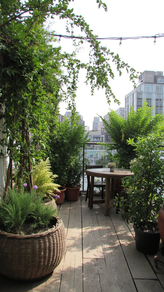 lush urban jungle terrace