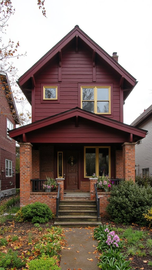 luxurious deep burgundy gold