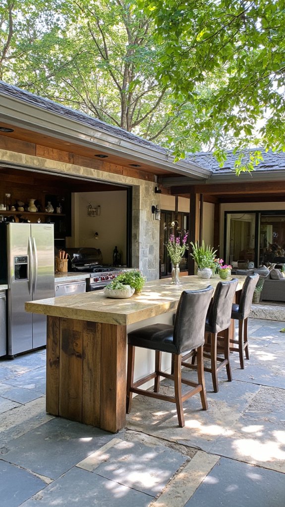 luxurious outdoor cooking experience