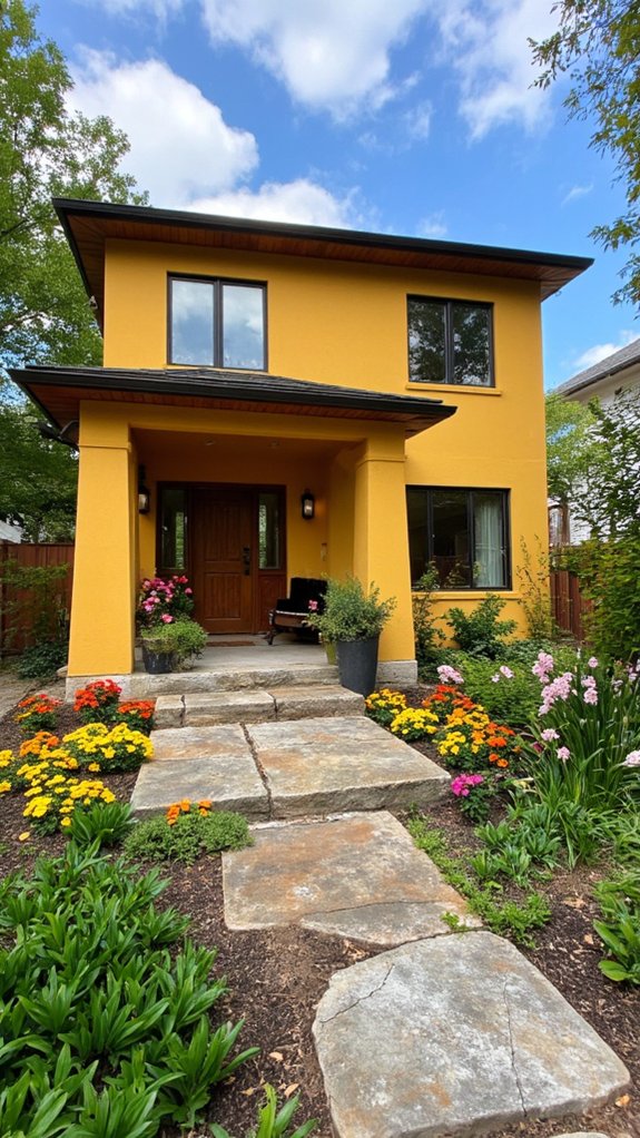 luxurious warm exterior statement