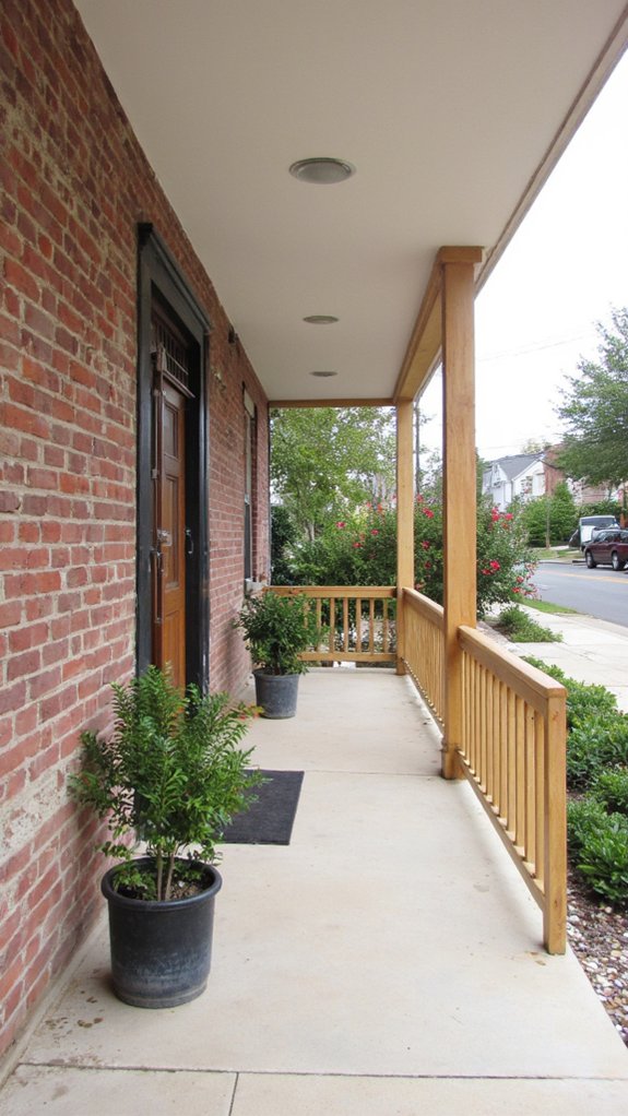 minimalist porch tranquil retreat