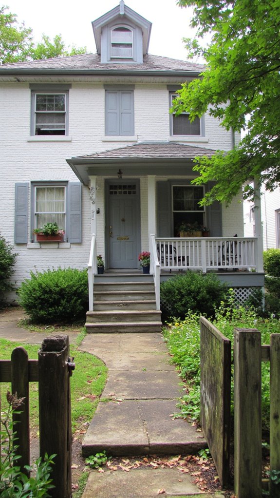 misty gray colonial elegance