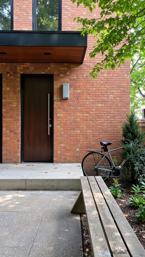 modern aesthetics with brick