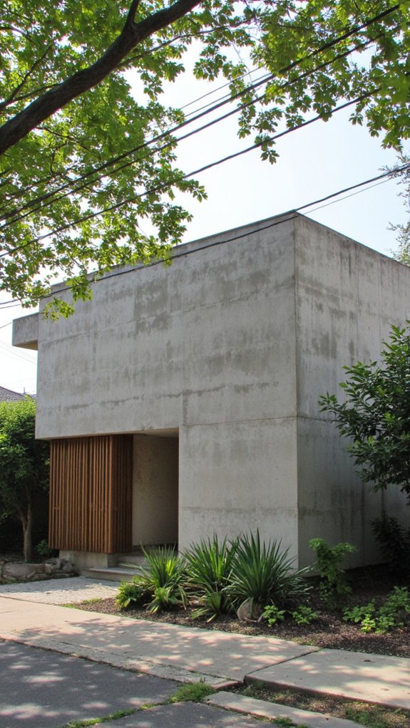 modern concrete home aesthetics