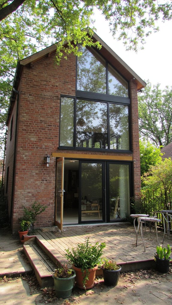 modern design with transparency