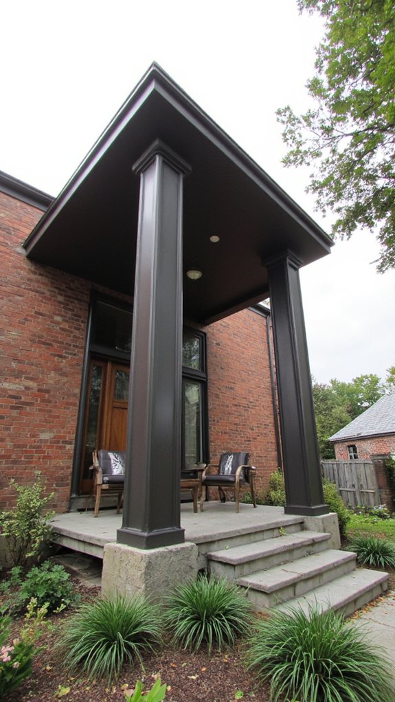 modern materials enhance columns