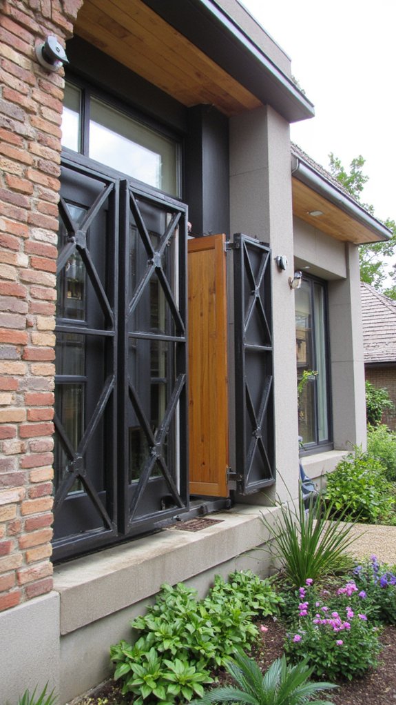 modern metal shutters elevate