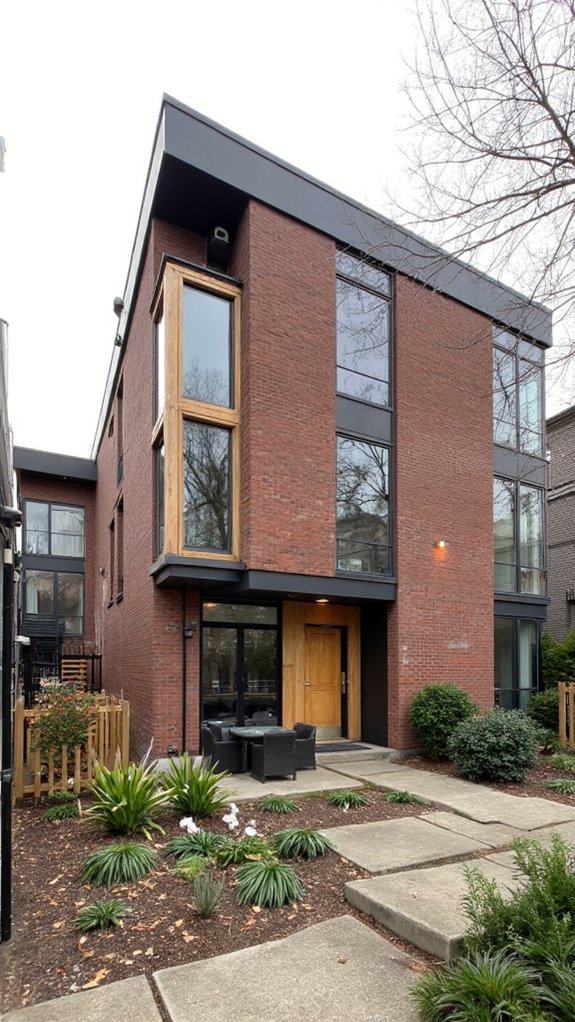 modern minimalist urban residences