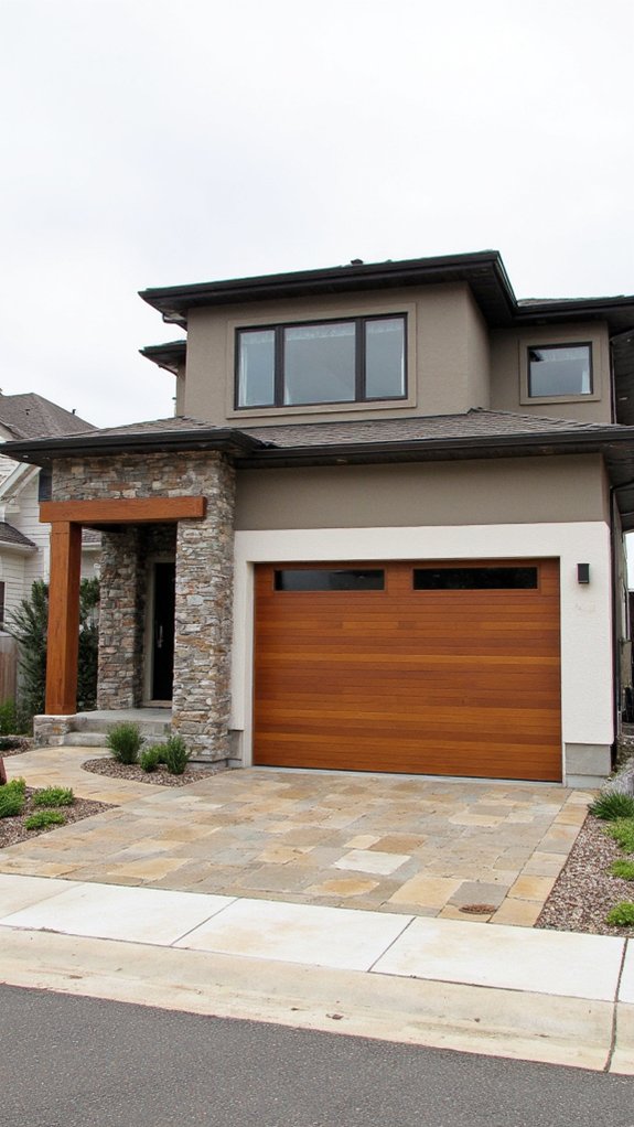 modern sliding garage doors