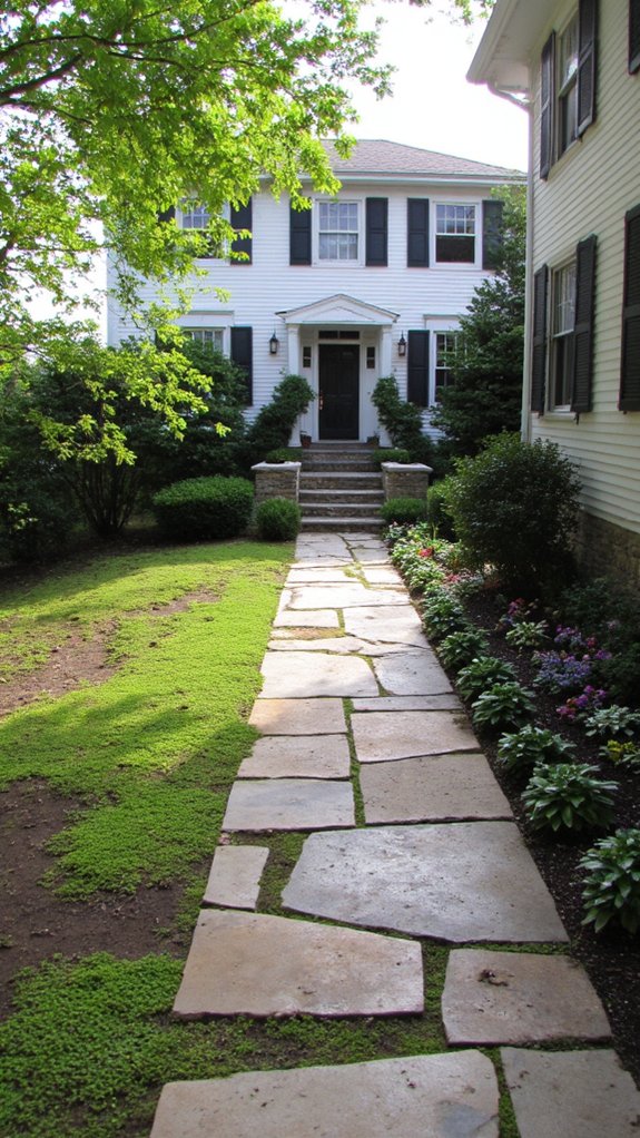 modern walkway with ambiance