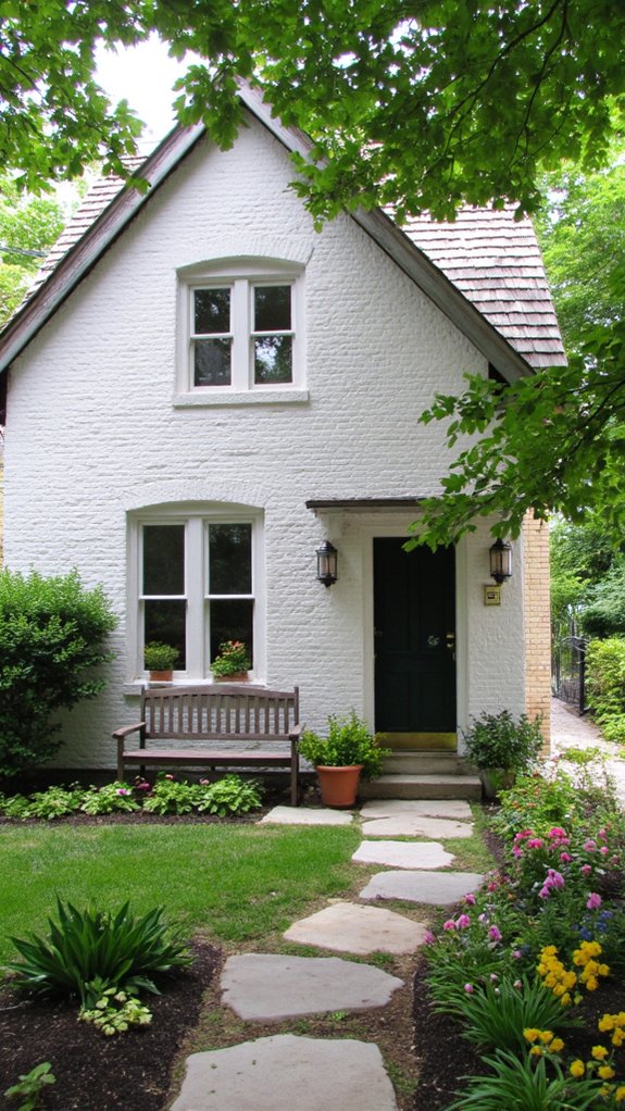 modern white brick elegance