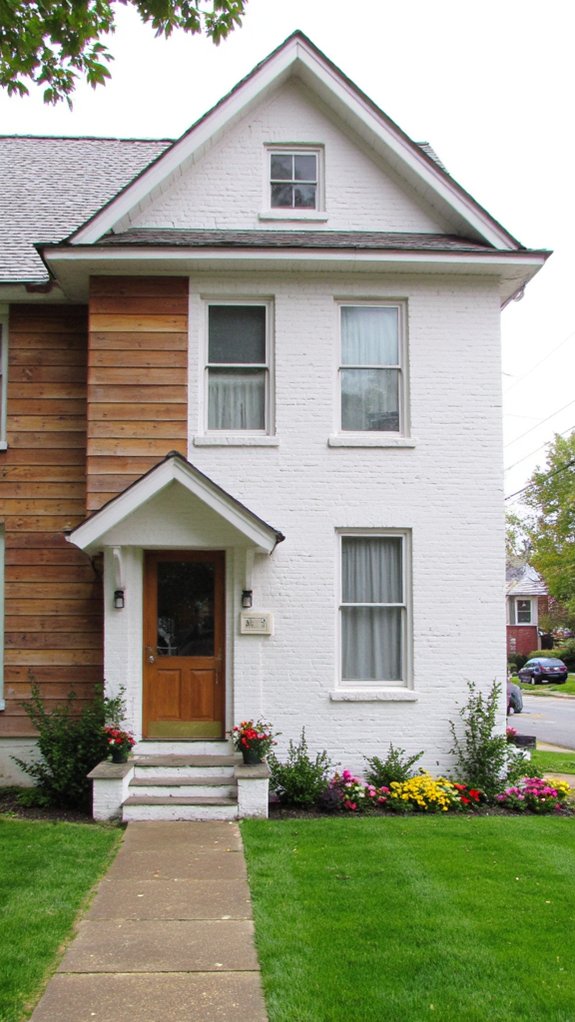 modern white brick elegance