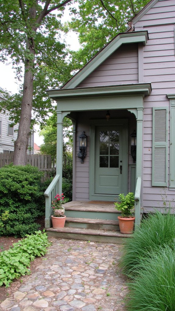 muted taupe sage green