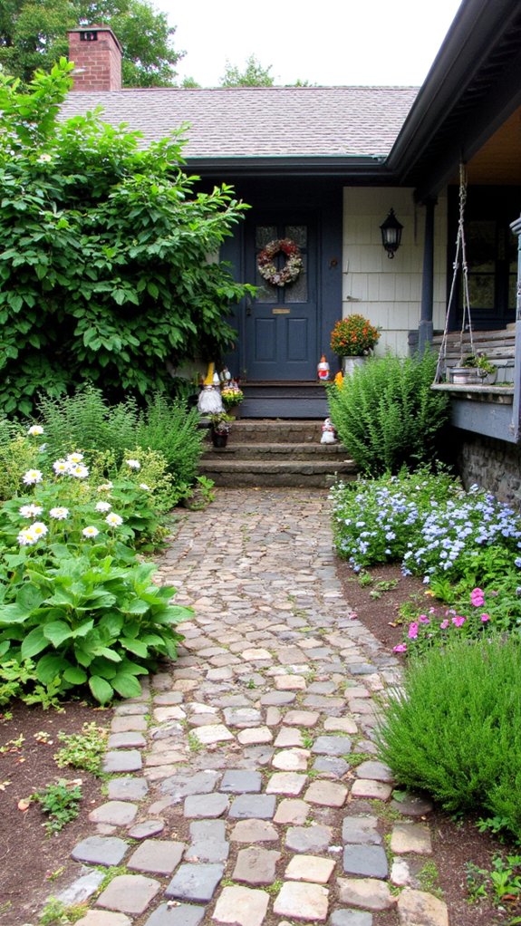 natural materials and greenery