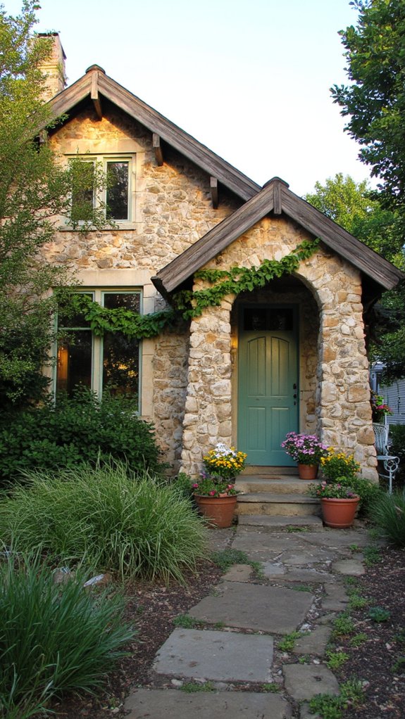 natural stone exterior accents