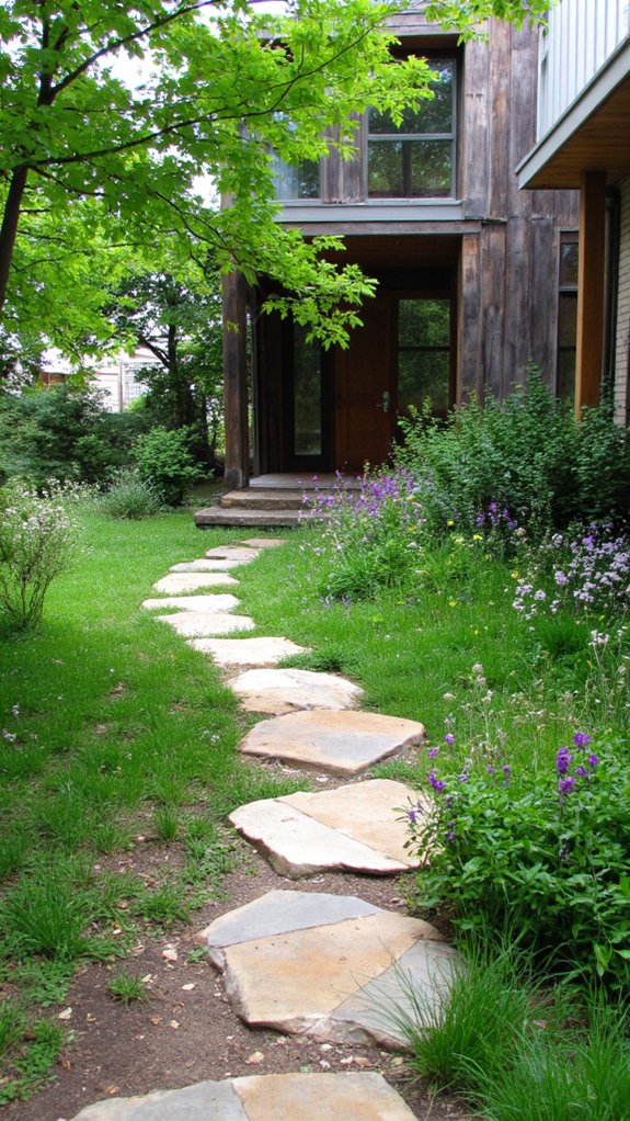 natural stone garden pathways