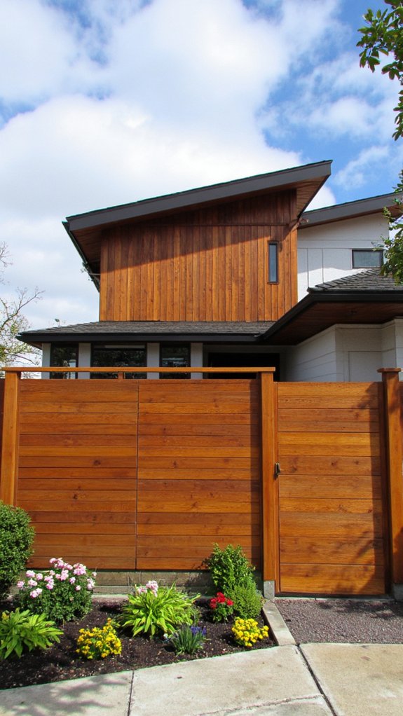 natural wood fencing charm