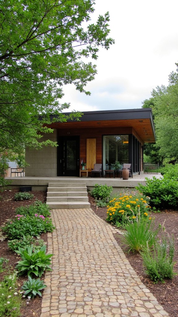 nature inspired flat roof designs