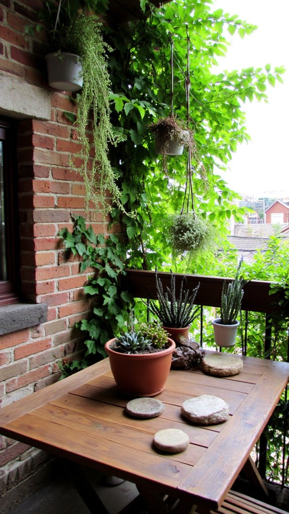 nature inspired urban balcony retreat