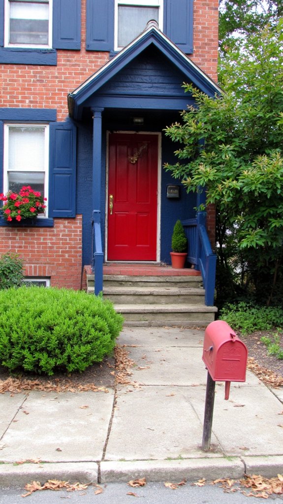 navy and cherry red elegance