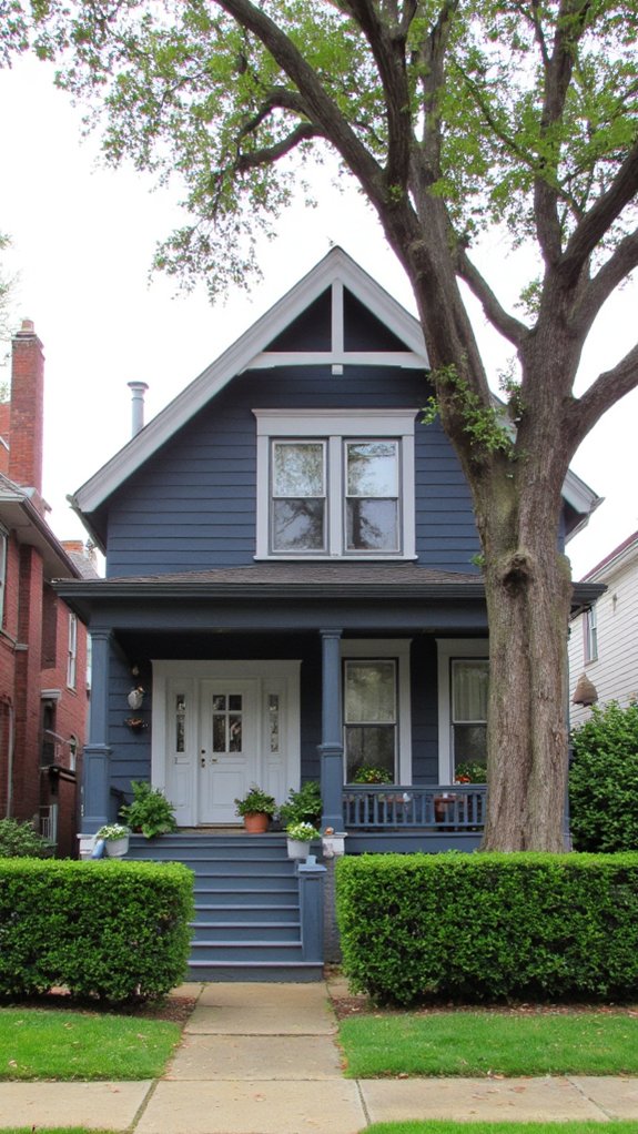 navy and soft gray elegance