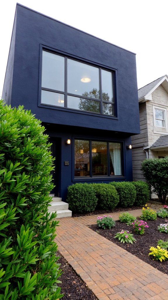 navy tones enhance elegance