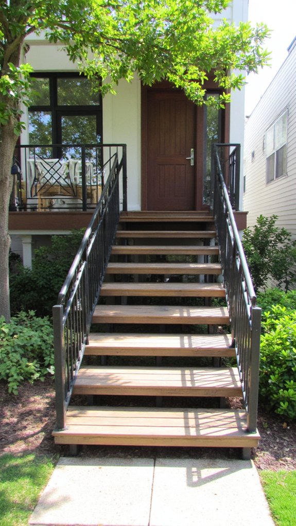 open risers enhance aesthetics