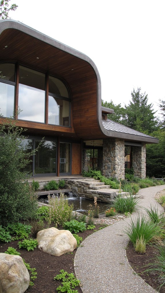 organic futuristic architectural harmony