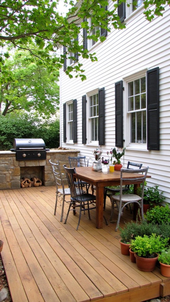 outdoor cooking and dining