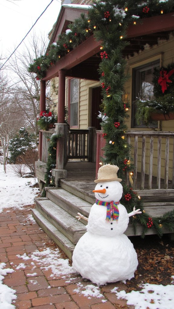 playful snowman yard decorations